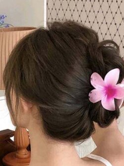 💗มาหยากิ๊ฟช้อป💗 กิ๊บหนีบผม ดอกลีลาวดี ดอกไม้ สีสวยหวาน แฟชั่น ประดับผมสำหรับผู้หญิง ขนาด 8 ซ.ม.