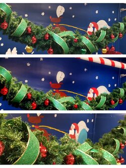 สายสนท้องช้างคริสต์มาสตกแต่ง ขนาด2.7เมตรTOP GARLAND.