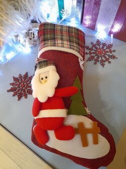 ถุงเท้าคริสต์มาสตกแต่ง38*24