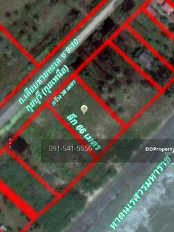 ขายที่ดินติดทะเล 600 ตร. ว. อ. กุยบุรี ประจวบคีรีขันธ์ 40, 000 บาท/ตร. ว.