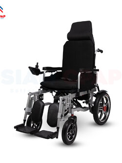 รถเข็นไฟฟ้า พนักพิงสูง ปรับเอนนอน ปรับยืดขาและเหยียดขา รุ่น High Back รับประกันศูนย์ไทย 1 ปี