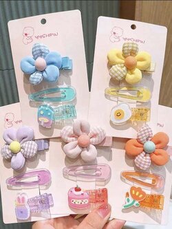 💗มาหยากิ๊ฟช้อป💗กิ๊บหนีบผม กิ๊ปดอกไม้ กิ๊บแฟชั่นเด็กน่ารัก สีสันสดใส แพ็ค 3 ชิ้น