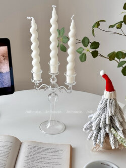 [พร้อมส่ง] Jnihouse : เชิงเทียนแก้ว (Candle Holder)