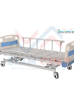 เตียงผู้สูงอายุ 3 ฟังก์ชั่น แบบมือหมุน (Manual) สามารถปรับระดับความสูง-ต่ำได้ ใช้งานสะดวกกว่า ผู้ดูแลผู้ป่วยไม่เหนื่อย รับประกัน 6 ปี