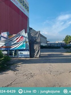 เช่า ที่ดินทำเลสวยติดถนนบางนาตราดตรงข้ามเมกาบางนา (N.1271)