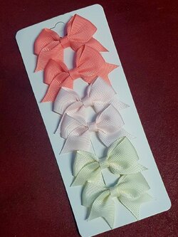 💗มาหยากิ๊ฟช้อป💗 กิ๊บติดผม 5 ชิ้น รูปหัวใจ โบว์ ขนาด 5 ซ.ม. คละสี น่ารัก สำหรับเด็กและ ผู้หญิงทั่วไป