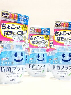 น้ำยาโฟมทำความสะอาดสุขภัณฑ์ก่อนใช้งาน Lion mamepika antibacteria