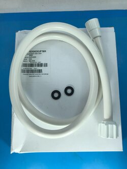 SW-04 PANASONIC ADX842A3JP1W4 สายฝักบัวเครื่องทำน้ำอุ่น อะไหล่ใหม่/อะไหล่แท้ ยาว 130cm.แถม โอริง 2 ตัว SHOWER HOSE ASSY (MOT) ST0233