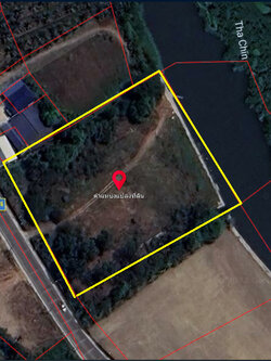 ขายที่ดินติดแม่น้ำนครชัยศรี (มีเขื่อนกันน้ำ) ขายที่ดินติดแม่น้ำท่าจีน ติดถนน 2 เลน ต ต.บางช้าง อ.สามพราน จ.นครปฐม จำนวน 4 ไร่ 3งาน 10 ตร.ว. ที่ดินเหมาะสำหรับสร้างบ้านพักอาศัยหรือประกอบธุรกิจบริการนักท่องเที่ยว