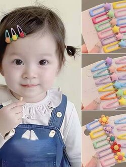 💗มาหยากิ๊ฟช้อป💗กิ๊บเล็ก กิ๊บติดผมเด็กน่ารัก ติดรูป ผลไม้ ดาว หัวใจ แฟชั่นประดับผม เซ็ต 5-6 ชิ้น ขนาดกิ๊บ 3 ซ.ม.