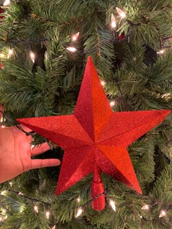 ดาวเสียบยอดต้นคริสต์มาส"กากเพชร"