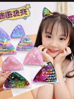 💗มาหยากิ๊ฟช้อป💗 กิ๊บหูแมว กิ๊บโบว์มุก น่ารัก ๆ ฟรุ๊งฟริ๊ง สำหรับเด็กผู้หญิง กิ๊บผู้หญิง แพ็คคู่