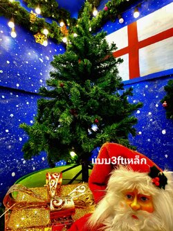 ต้นคริสต์มาสปลอม 3 ฟุต ขาเหล็ก