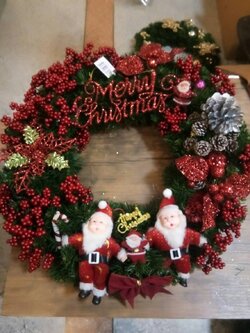 ให้เช่าพวงรีทคริสต์มาสพร้อมของตกแต่ง ขนาด20นิ้ว