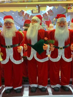 ให้เช่าตุ๊กตาซานต้าครอสเต้นได้มีเสียงเพลงขนาด1.8เมตร