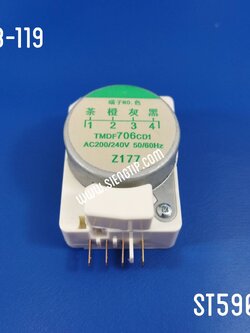 ST5906 REF-02 HITACHI (ทั่วไป) ไทม์เมอร์ตู้เย็น TMDF 706 ZD1, CD1 (LSO) AB-119