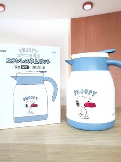 Skater snoopy stainless pot 600 ml เหยือกน้ำเก็บอุณหภูมิร้อนเย็น แบบ one push