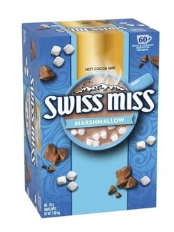ผงโกโก้จากอเมริกาแบบ Gluten Free 60 ซอง SwissMiss Milk Chocolate Cocoa with Marshmallow