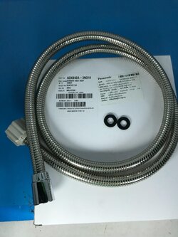 SW-04 PANASONIC ADX842A-3ND11 สายฝักบัวเครื่องทำน้ำอุ่น อะไหล่ใหม่/อะไหล่แท้ แถม โอริง 2 ตัว SHOWER HOSE ASSY (OOT) ST0290