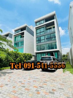 ขายโฮมออฟฟิศ 5 ชั้น พร้อมลิฟท์ภายในอาคาร บ้านพันนา เอกมัย-รามอินทรา พื้นที่ 139.1 ตรว ติด Central EastVille