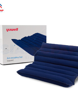 เบาะลมรองนั่ง ป้องกันการกดทับ Yuwell ทรงสี่เหลี่ยม (แบบลอน) - Anti-decubitus Seat (Square)