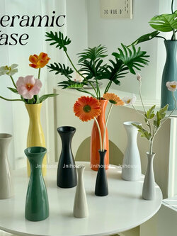 [พร้อมส่ง] Jnihouse : แจกันเซรามิก แจกันดอกไม้ทรงสูง (Vase)