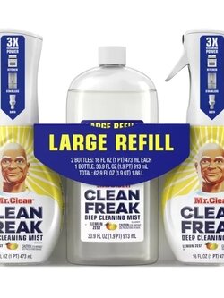 น้ำยาทำความสะอาดเอนกประสงค์ Mr. Clean Multipurpose Cleaner แพคใหญ่จุใจกระบอกสเปรย์ 473ml 2 ขวด + รีฟิว 913ml 1 ขวด