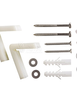 ชุดน็อตยึดชักโครก รหัส TD309 สำหรับยึดฐานชักโครก พร้อมคู่มือ