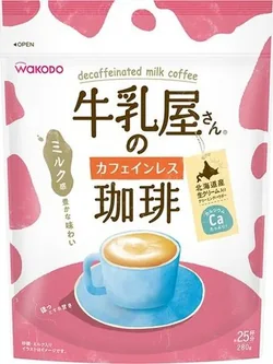 Wakodo decaffeinated milk coffee 280 g กาแฟนมชนิดไม่มีคาเฟอีน