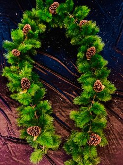 สายสนคริสต์มาสตกแต่ง ขนาด2.7เมตรTOP GARLAND.