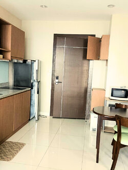 ขาย/เช่า คอนโด The Sky ศรีราชา ชั้น 11 ห้อง 1 bedroom 35.53 ตรม เฟอร์ครบ พร้อมเครื่องใช้ไฟฟ้า แอร์2เครื่อง ทีวี ตู้เย็น ไมโครเวฟ เครื่องทำน้ำอุ่น เครื่องซักผ้าฝาหน้า