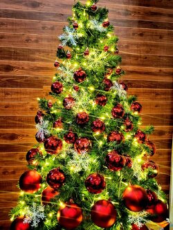 ให้เช่าต้นคริสต์มาสประดับบอล "ขนาด5ฟุต"