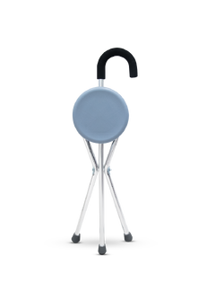 Aluminium Crutch Chair ไม้เท้าเก้าอี้อลูมิเนียม พับได้ นั่งได้