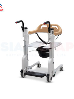 รถเข็นเคลื่อนย้ายคนไข้ (Electric Transfer Chair) รุ่น YK-TC0004 ปรับระดับแบบไฟฟ้า รับประกัน 2 ปี