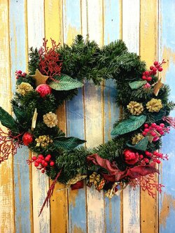 สำหรับการเช่า รีทคริสต์มาสแขวนตกแต่ง ขนาด20นิ้ว