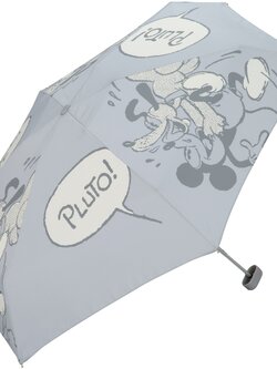 Wpc. © × Mickey Mouse&Pluto ร่มกันฝน ร่มกันแดด Folding Umbrella (50 cm) Clutch Bag Type