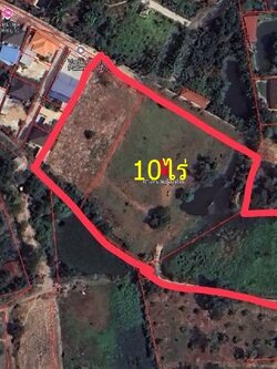 ขายที่ดินเปล่า 10 ไร่ 33 ตร.ว. ต.ห้วยใหญ่ อ.บางละมุง จ.ชลบุรี