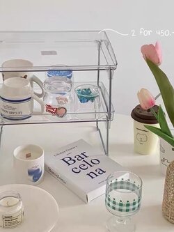 [พร้อมส่ง] Jnihouse : ชั้นพลาสติกใส ชั้นวางของแบบใส