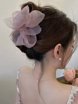 💗มาหยากิ๊ฟช้อป💗กิ๊บโบว์หนีบผม รวบผม ผ้าชีฟอง แสนหวาน หลายสไตล์ แฟชั่นประดับผมสำหรับผู้หญิง