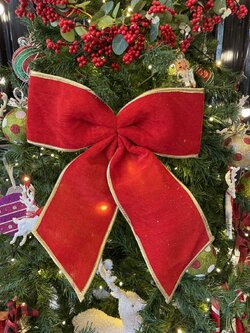 ราคาโบว์คริสต์มาสสีแดง