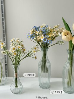 [พร้อมส่ง] Jnihouse : แจกันดอกไม้ทรงสูง Glass Vase