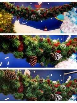 สายสนท้องช้างคริสต์มาสตกแต่ง ขนาด2.7เมตรTOP GARLAND.