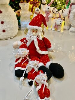 เซทตุ๊กตาซานตาครอสแบบแขวนประดับแบบห้อยเชือก 4 ตัว