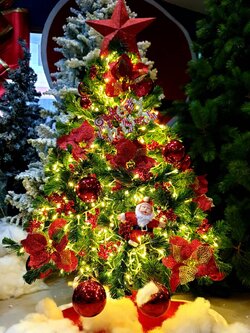 ให้เช่าต้นสนปลอมขนาด4ฟุตสีเขียวพร้อมตกแต่ง