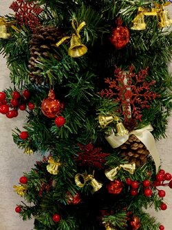 ให้เช่าเถาว์เกี่ยวประดับ แขวนตกแต่งกำแพงในวันคริสต์มาส ขนาด30*80cm.