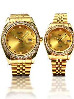 [ฟรี!เซ็ตของแถมมูลค่า3,550บ.] นาฬิกาข้อมือกันน้ำ KANWATCH รุ่น Luxury Gold24K หรูหราระดับพรีเมี่ยม [ไม่รวมถ่านนาฬิกา, QC สินค้าให้ก่อนจัดส่ง]