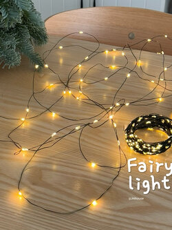 [พร้อมส่ง] Jnihouse : ไฟเส้นลวดสีเขียว 5,10,20 เมตร(Fairy Light)