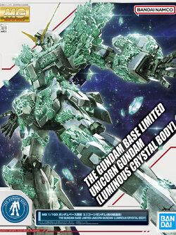 (MG) 1/100 Unicorn Gundam (LUMINOUS CRYSTAL BODY) Gundam Base Limited