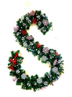 สายสนคริสต์มาสฟูลคัลเลอร์"หนาแน่น"