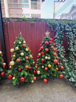 เช่าต้นคริสต์มาสปลอมขนาด5ฟุตตกแต่งบอล